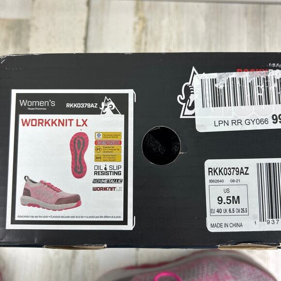 Rocky womens 9.5 pink workknit lx composite toe work shoe sneaker new - Picture 9 of 9